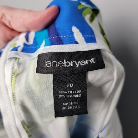 Lane Bryant Floral Skirt Bundle 20 Pencil Stretch Cotton Plus Size Bold Artsy - Picture 5 of 10